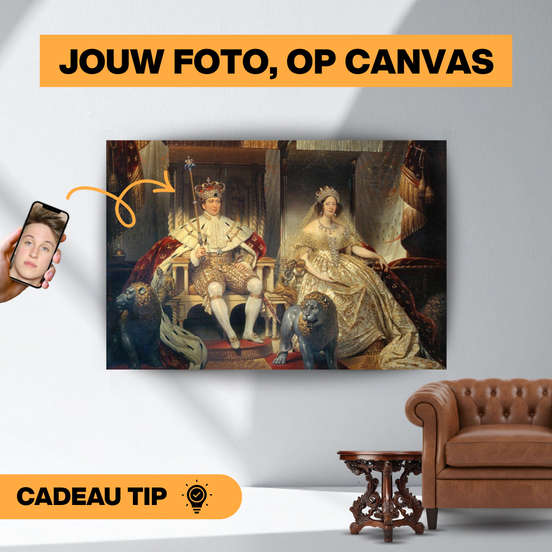 Christian VIII et Caroline Amalie - Canvas sur mesure