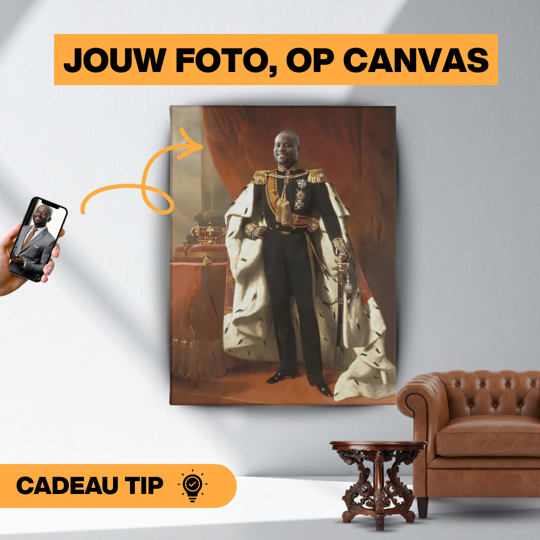 Roi Willem III - Toile personnalisée