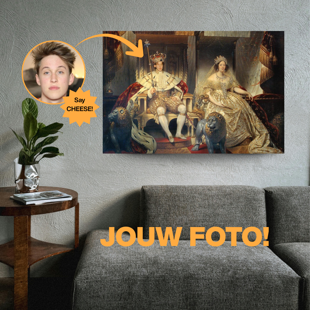 Christian VIII et Caroline Amalie - Canvas sur mesure