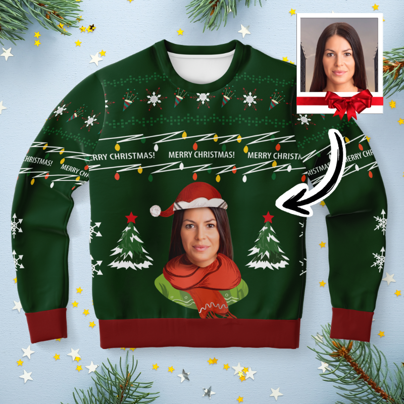 Ugly Christmas Sweater (Groen Vrouw)