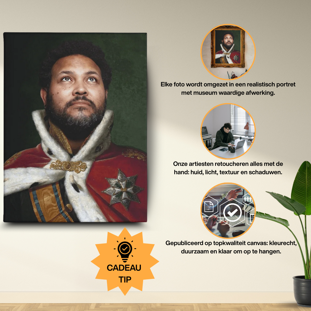 Roi Willem I - Canvas personnalisée