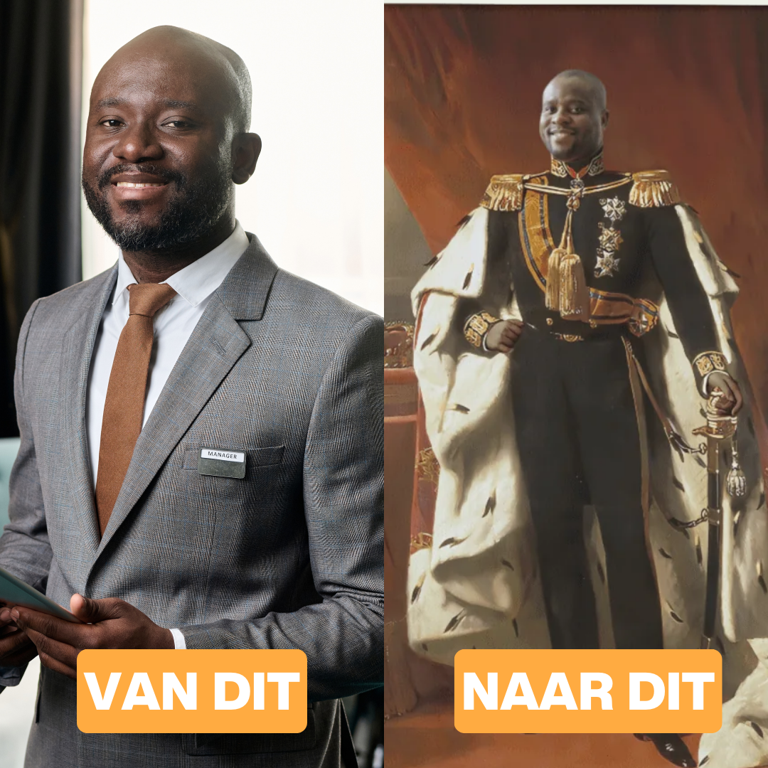 Roi Willem III - Toile personnalisée