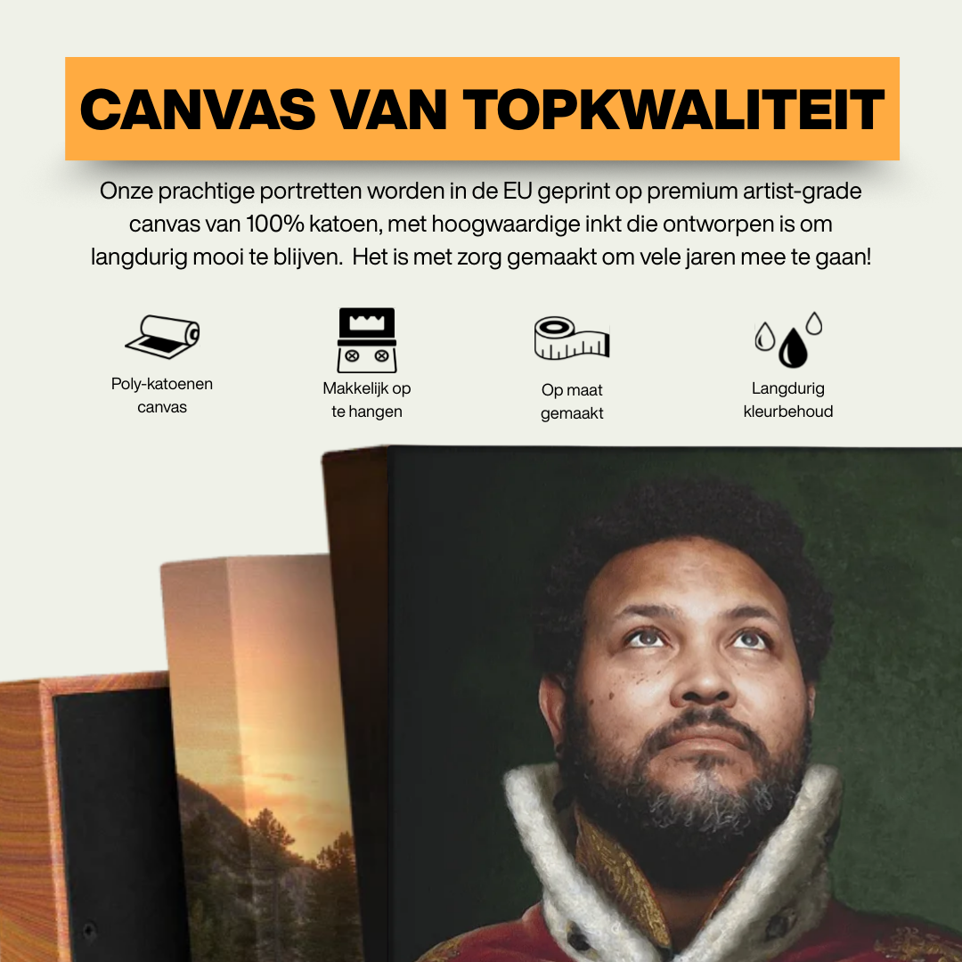 Christian VIII et Caroline Amalie - Canvas sur mesure