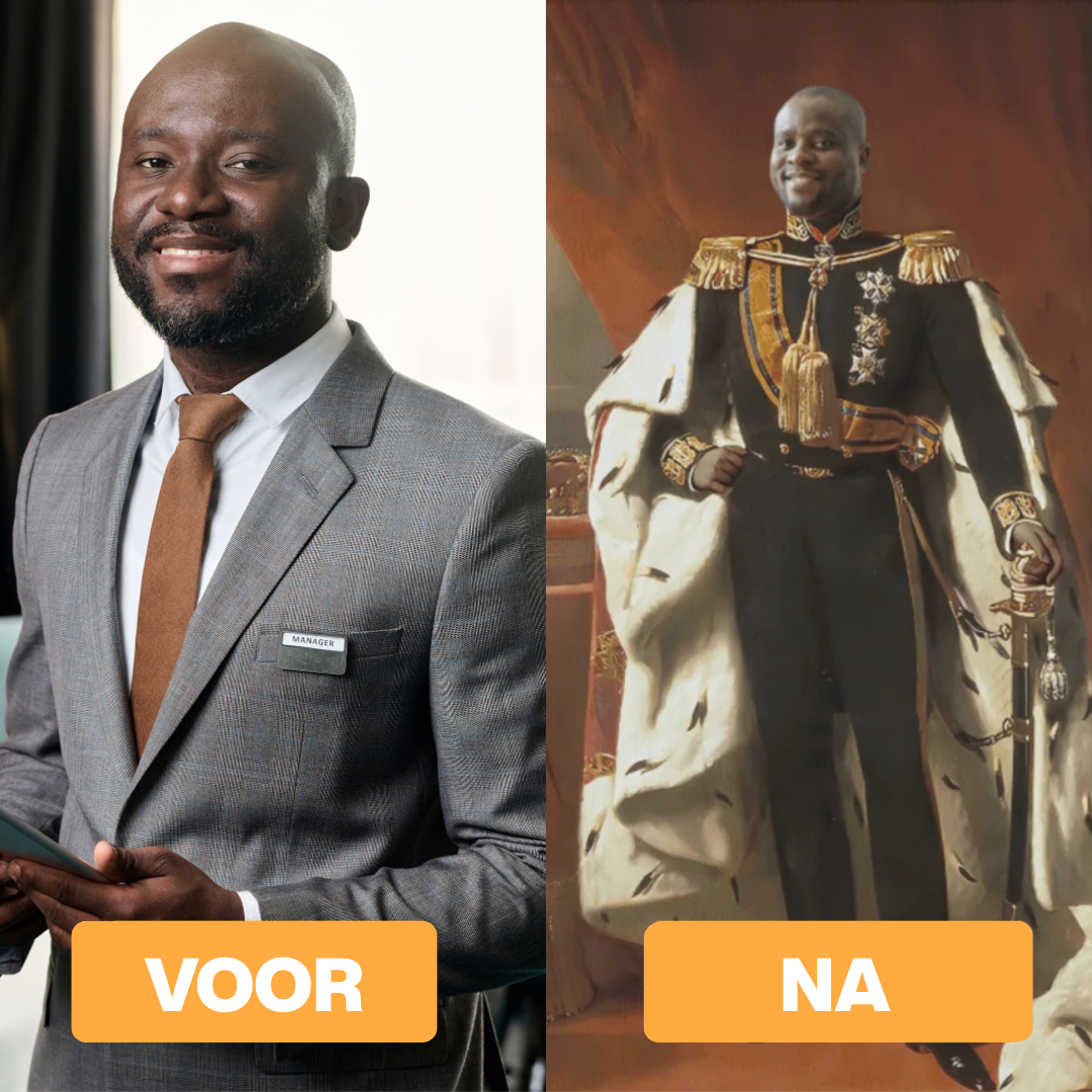 Roi Willem III - Toile personnalisée