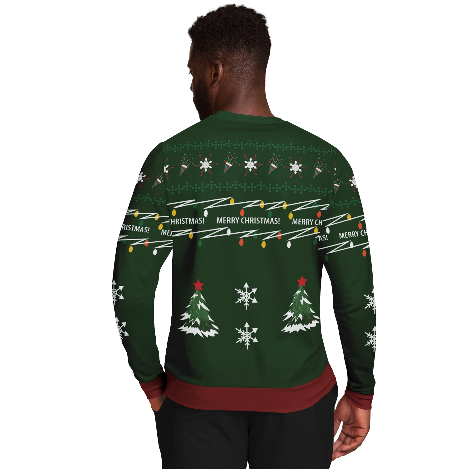 Ugly Christmas Sweater Rendier (Groen Man)