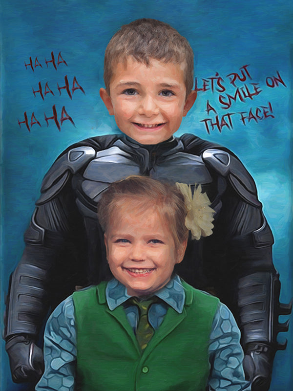 Bat & Joker - Custom Canvas