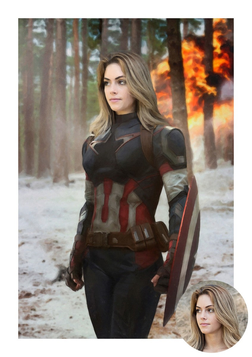 Vrouwelijke Captain - Custom Poster