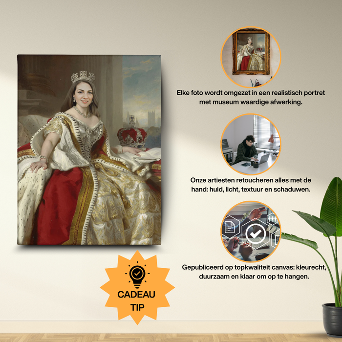 Koningin Victoria (II) - Custom Canvas