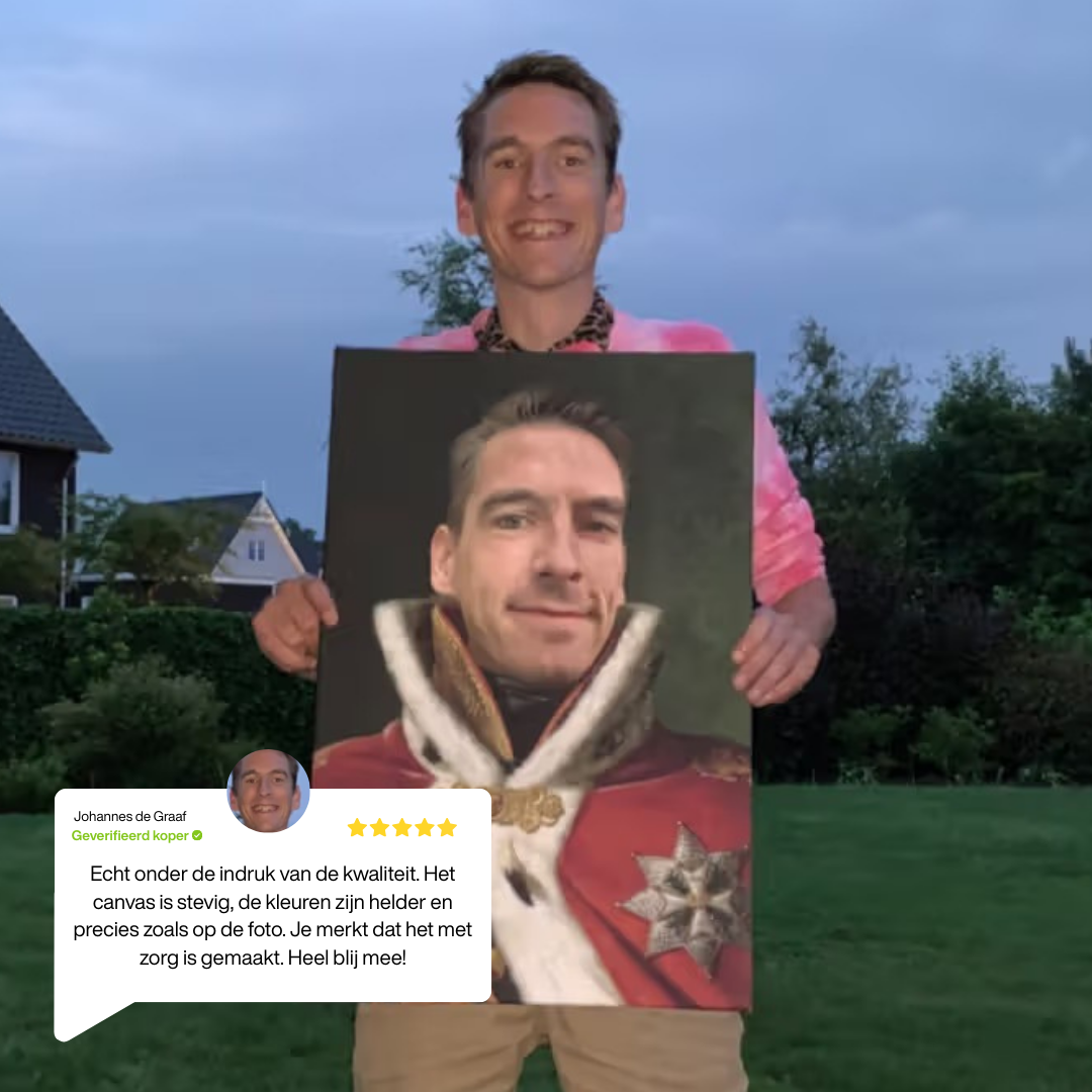 Roi Willem I - Canvas personnalisée