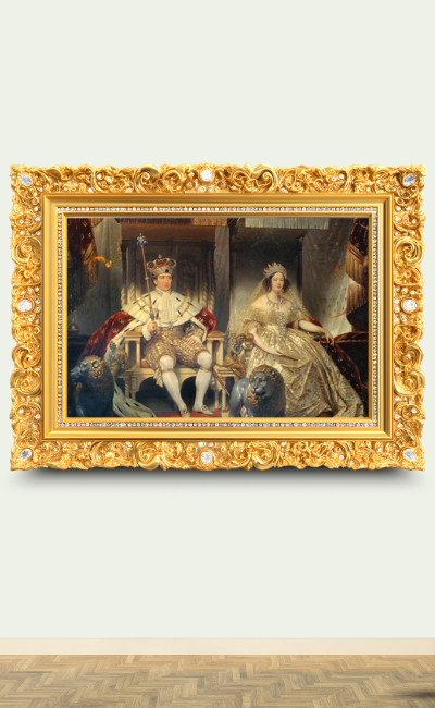 Christian VIII et Caroline Amalie - Canvas sur mesure