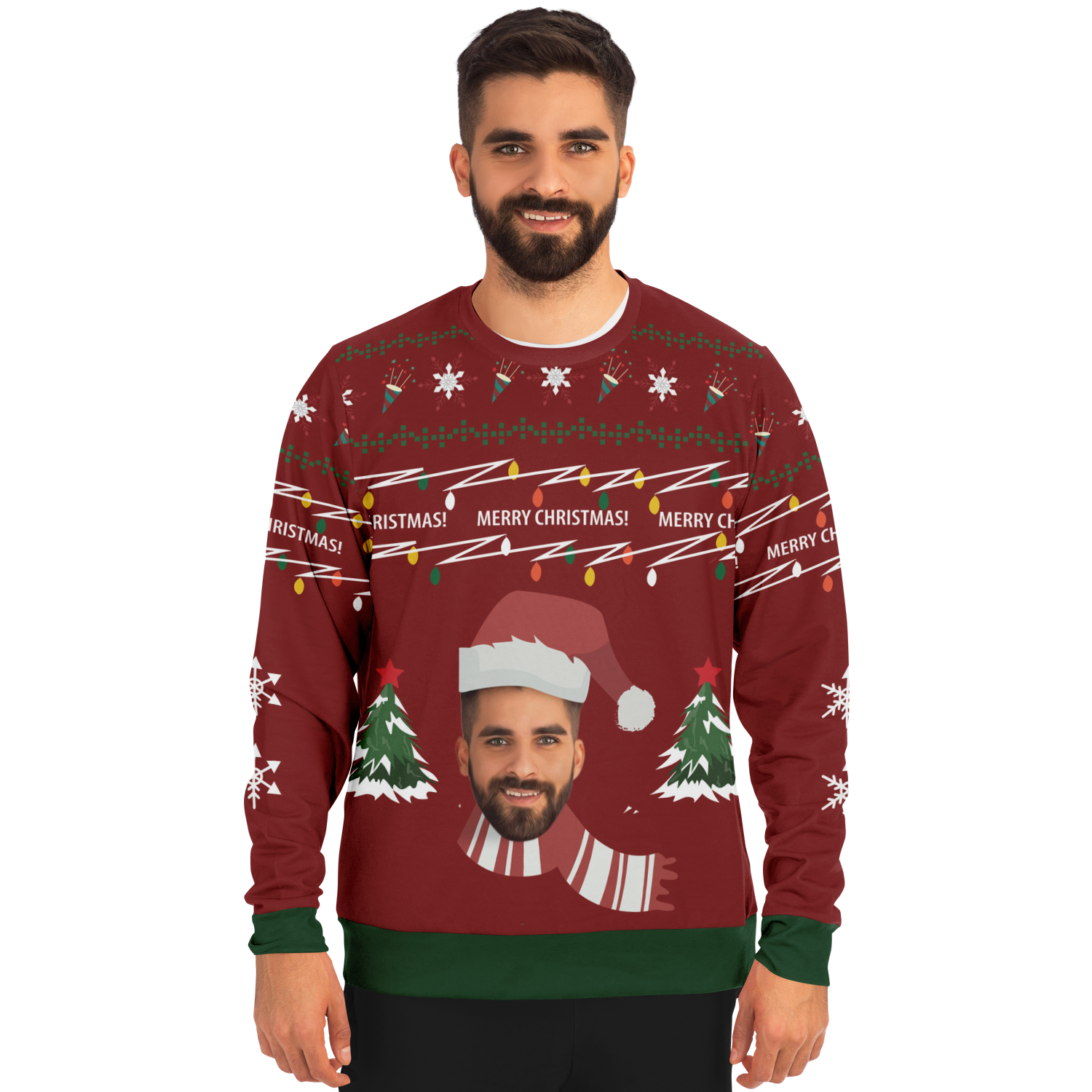 Ugly Christmas Sweater Santa Claus (Red Man)