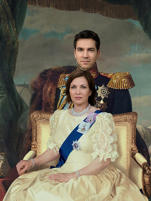 King and Queen of Hispanje - Custom Canvas