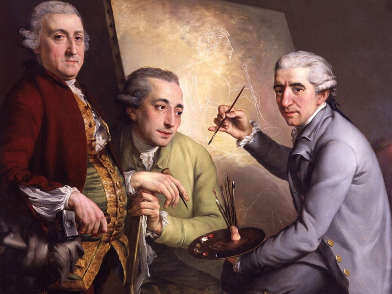 Portrait de groupe de John Rigaud - Canvas sur mesure — Make Me Royal