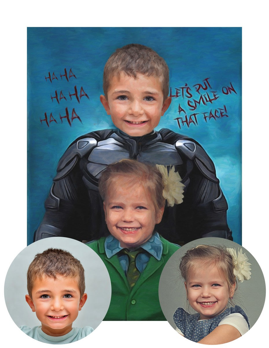 Bat & Joker - Custom Canvas