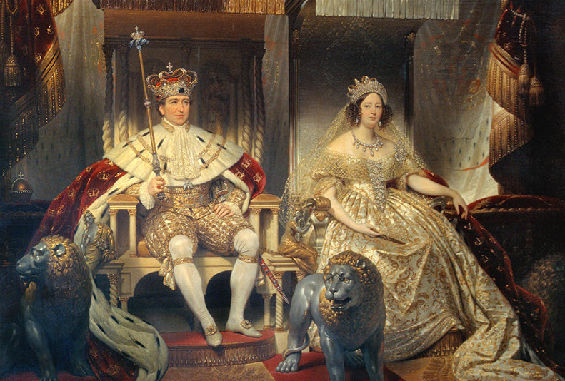 Christian VIII et Caroline Amalie - Canvas sur mesure