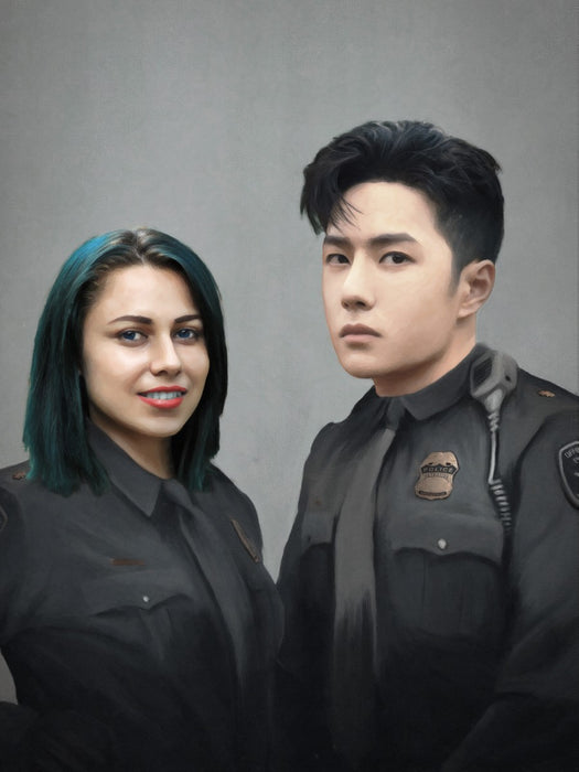 De Politie Duo - Custom Canvas