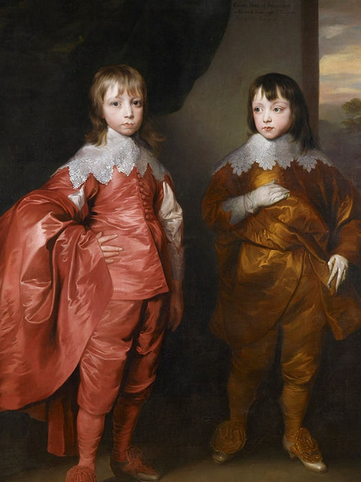Hertog van Buckingham: George Villiers met Lord Francis Villiers - Custom Canvas