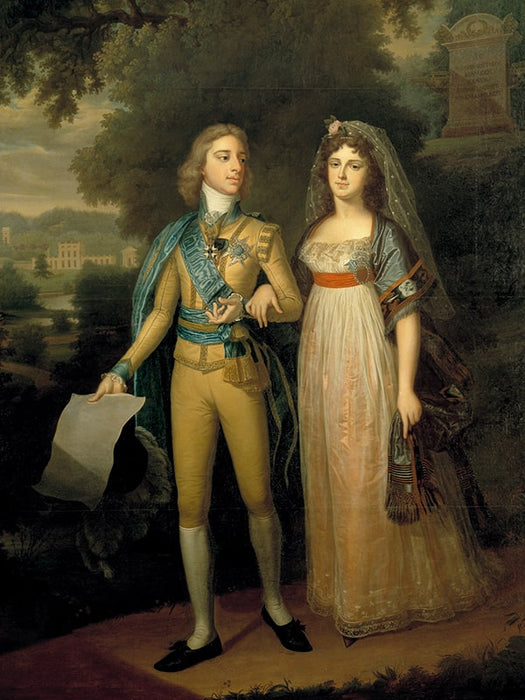 Koning Gusta IV van Zweden en Fredrika - Custom Canvas