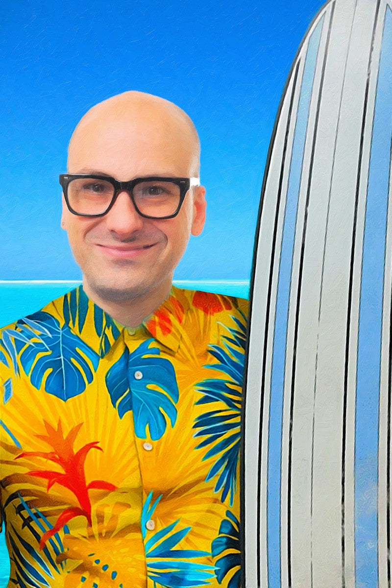 Surfeur - oreiller sur mesure