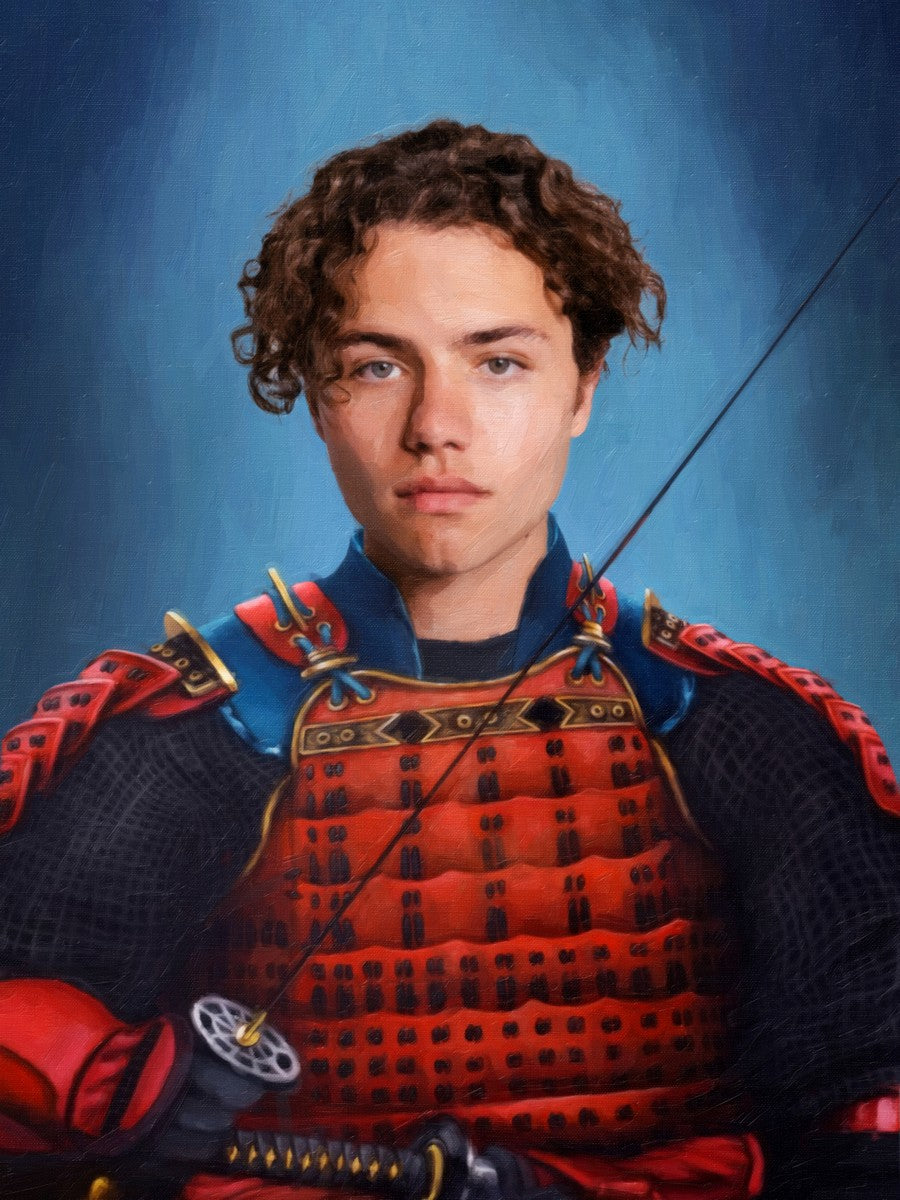 Der Samurai-Meister - benutzerdefinierte Leinwand